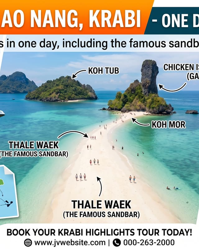 4 Island from ao nang krabi by speedboat