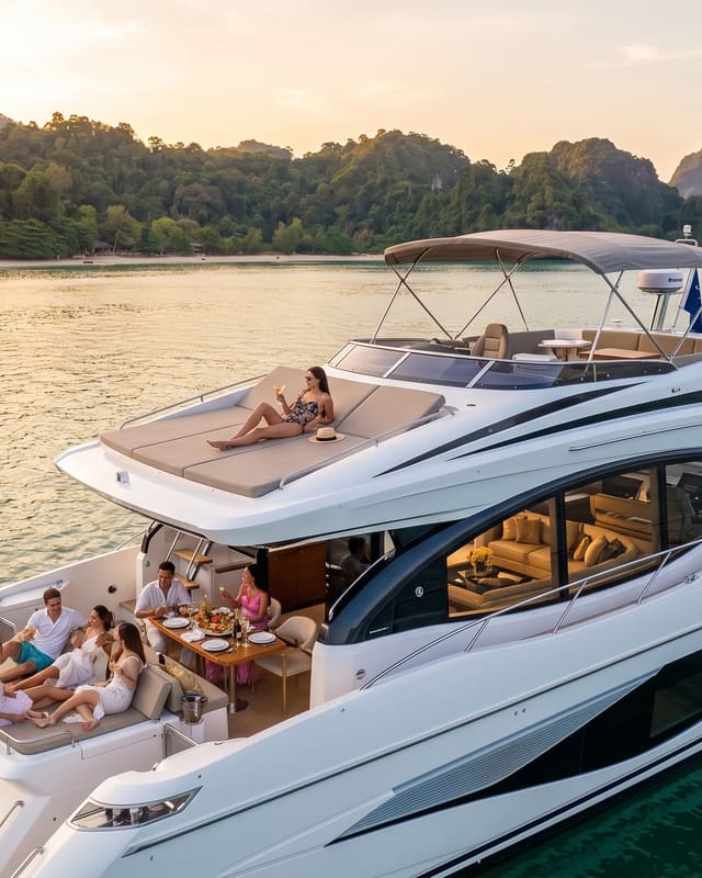 Phuket luxury cruise yacht round trip