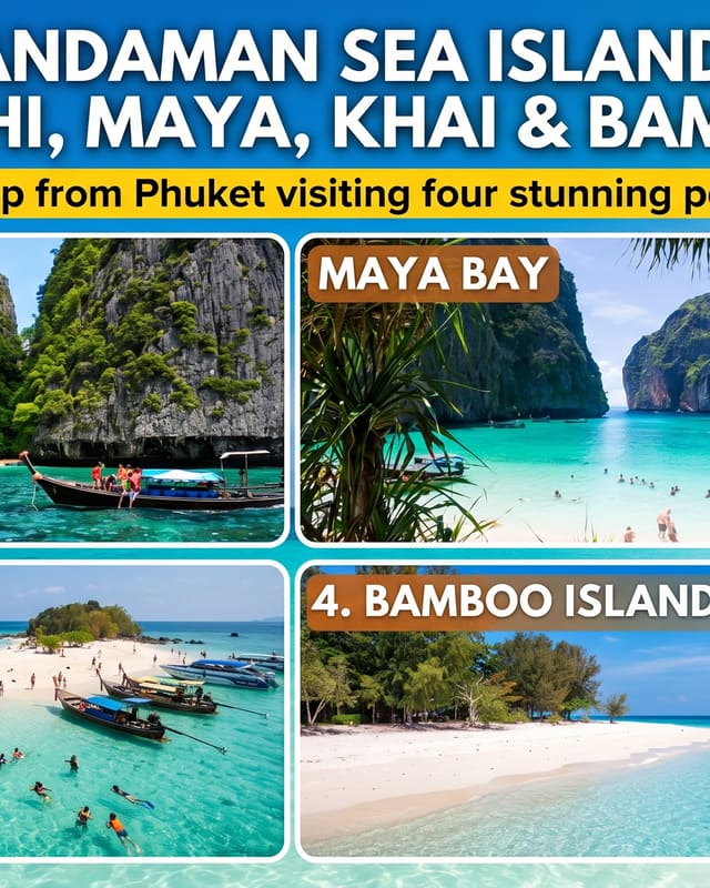 One day trip Phi phi, maya, khai, bamboo