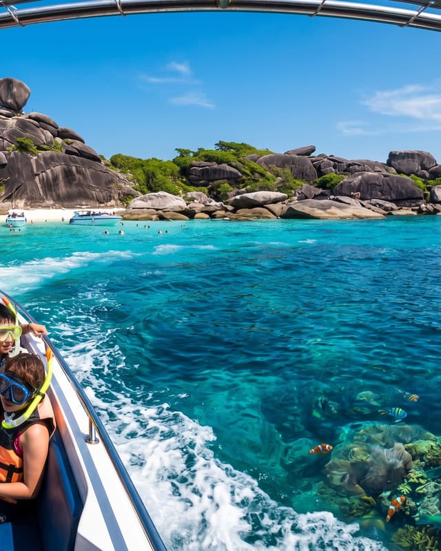 One day trip phuket to similan island by speed boat