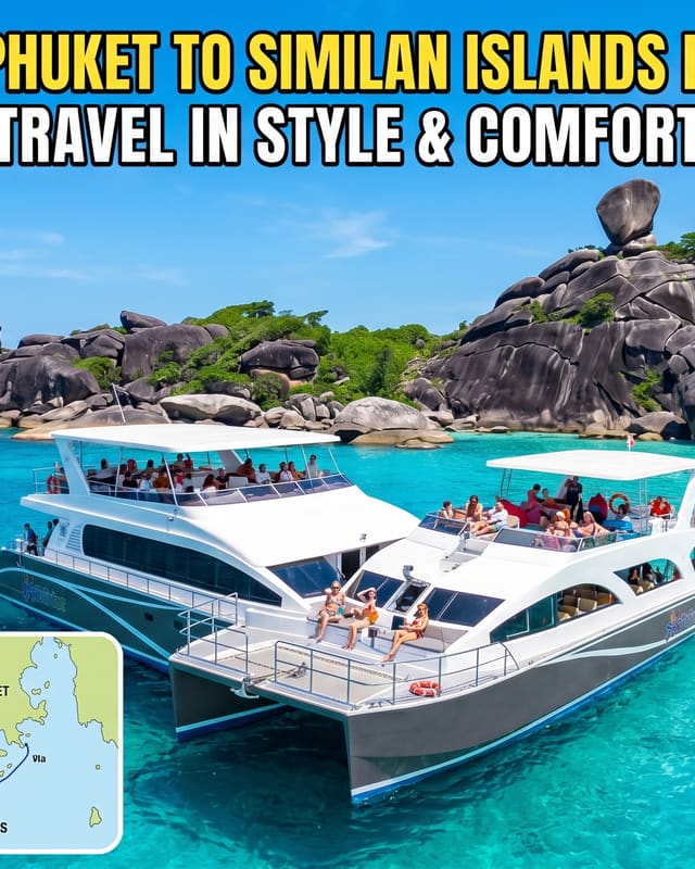One day trip phuket to similan island by catamaran