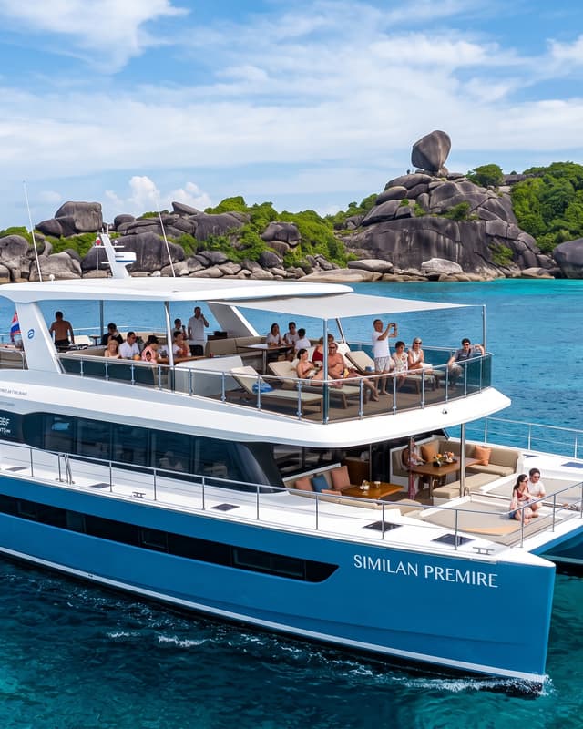 One day trip khao lak to similan island by catamaran