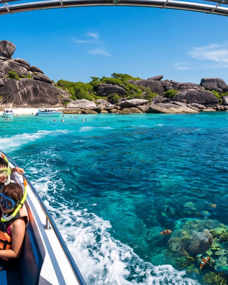 One day trip phuket to similan island by speed boat
