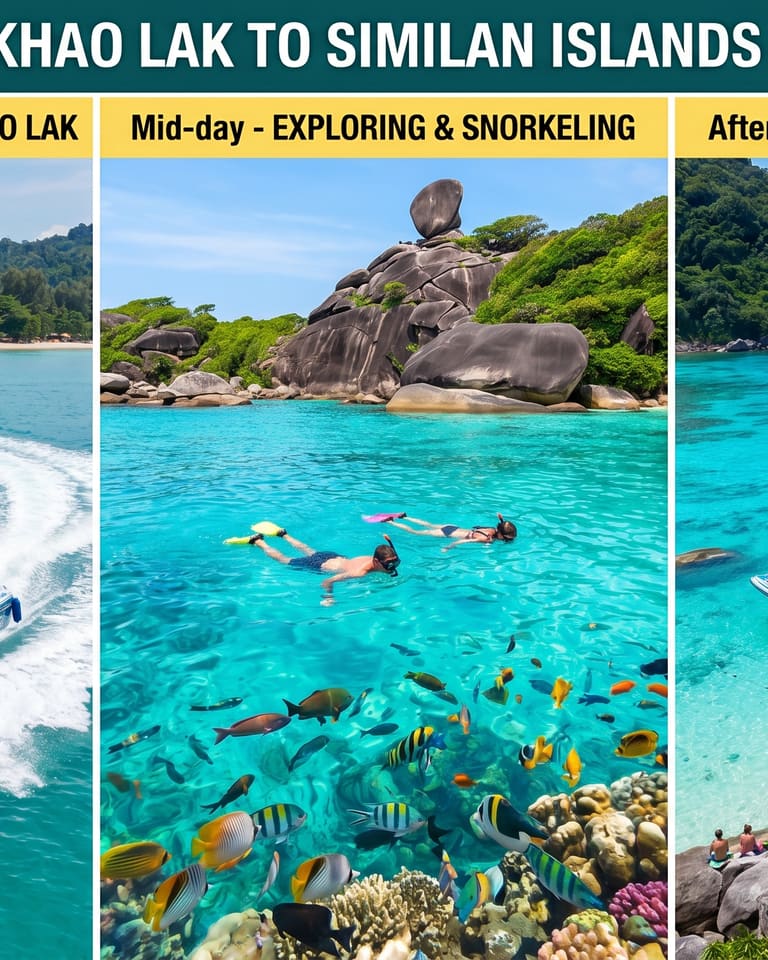 One day trip khao lak to similan island by speed boat - island hopping Thailand - Image 1
