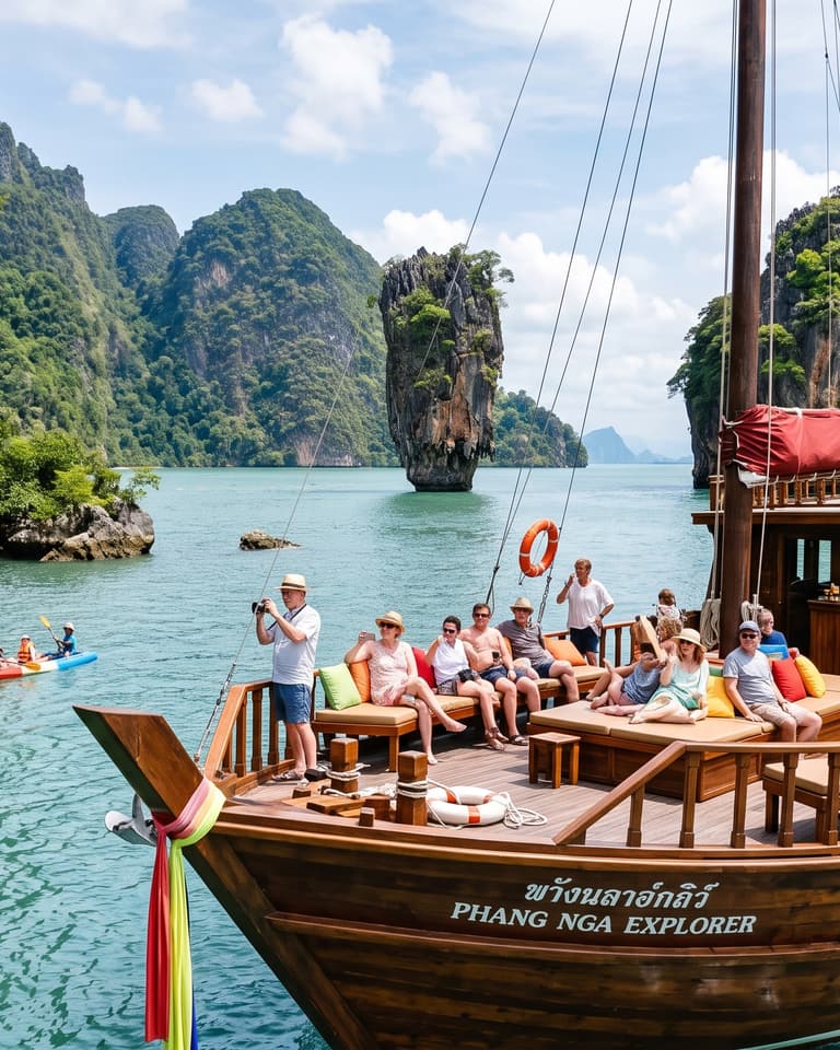 James bond island full day trip by big boat - island hopping Thailand - Image 1